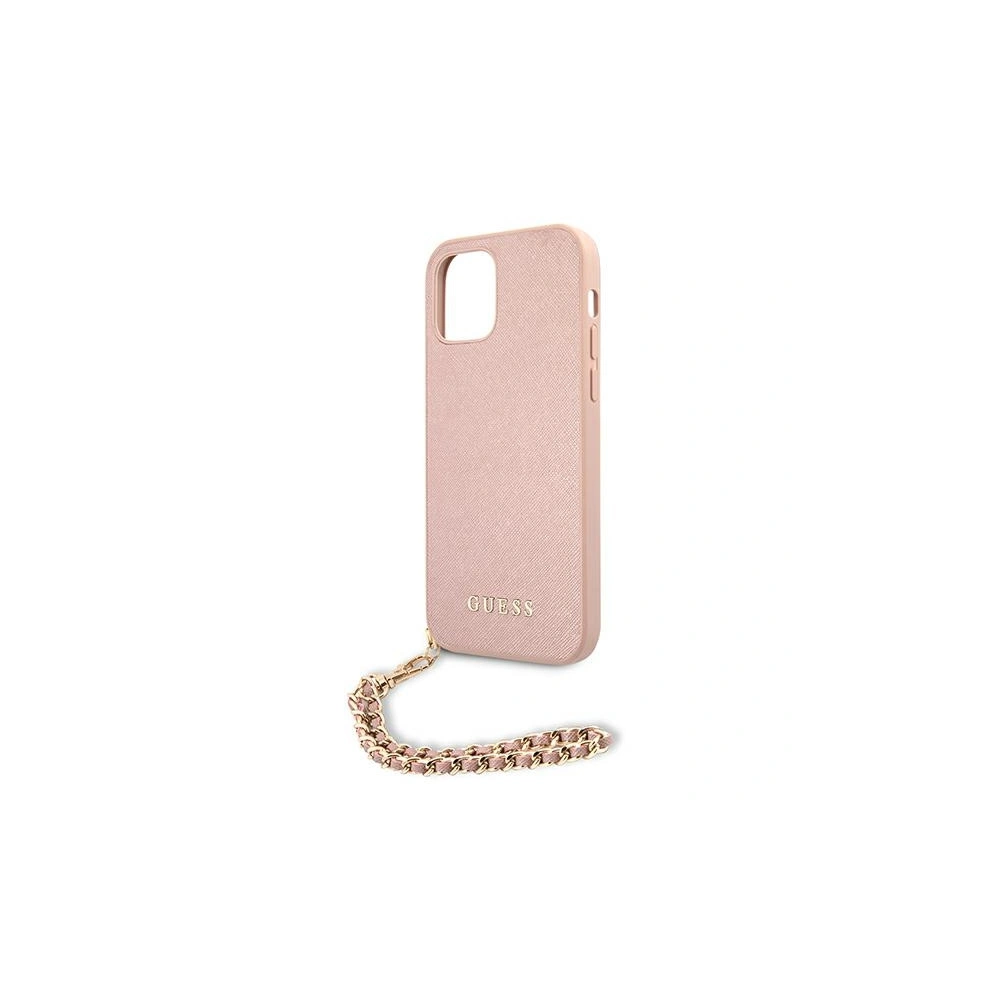Hurtownia GSM - Etui Guess GUHCP12LSASGPI Apple iPhone 12 Pro Max růžový/pink hardcase Saffiano Chain - GUE1027PNK - {ean13} - Hurt