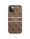 Hurtownia GSM - Etui Guess GUHCP12M4GDBR Apple iPhone 12/12 Pro brązowy/brown hardcase 4G Stripe - GUE1028BR - {ean13} - Hurt
