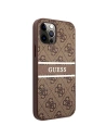 Hurtownia GSM - Etui Guess GUHCP12M4GDBR Apple iPhone 12/12 Pro brązowy/brown hardcase 4G Stripe - GUE1028BR - {ean13} - Hurt
