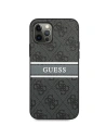 Wholesale Guess GUHCP12M4GDGR Apple iPhone 12/12 Pro grey hardcase 4G Stripe - GUE1029GRY - {ean13} - Hurt