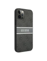 Wholesale Guess GUHCP12M4GDGR Apple iPhone 12/12 Pro grey hardcase 4G Stripe - GUE1029GRY - {ean13} - Hurt