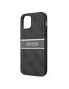 Wholesale Guess GUHCP12M4GDGR Apple iPhone 12/12 Pro grey hardcase 4G Stripe - GUE1029GRY - {ean13} - Hurt