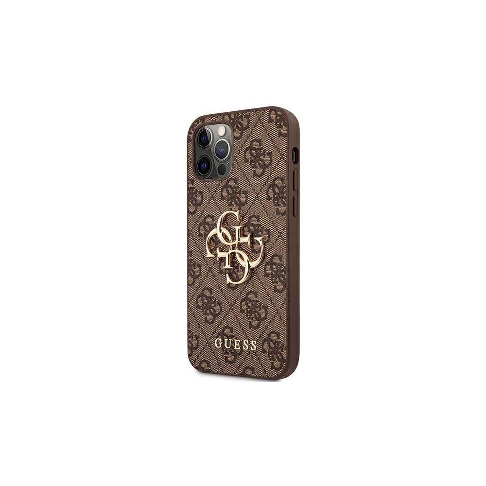 Hurtownia GSM - Etui Guess GUHCP12M4GMGBR Apple iPhone 12/12 Pro brązowy/brown hardcase 4G Big Metal Logo - GUE1030BR - {ean13} - Hurt