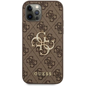 Hurtownia GSM - Etui Guess GUHCP12M4GMGBR Apple iPhone 12/12 Pro hnědý/brown hardcase 4G Big Metal Logo - GUE1030BR - {ean13} - Hurt