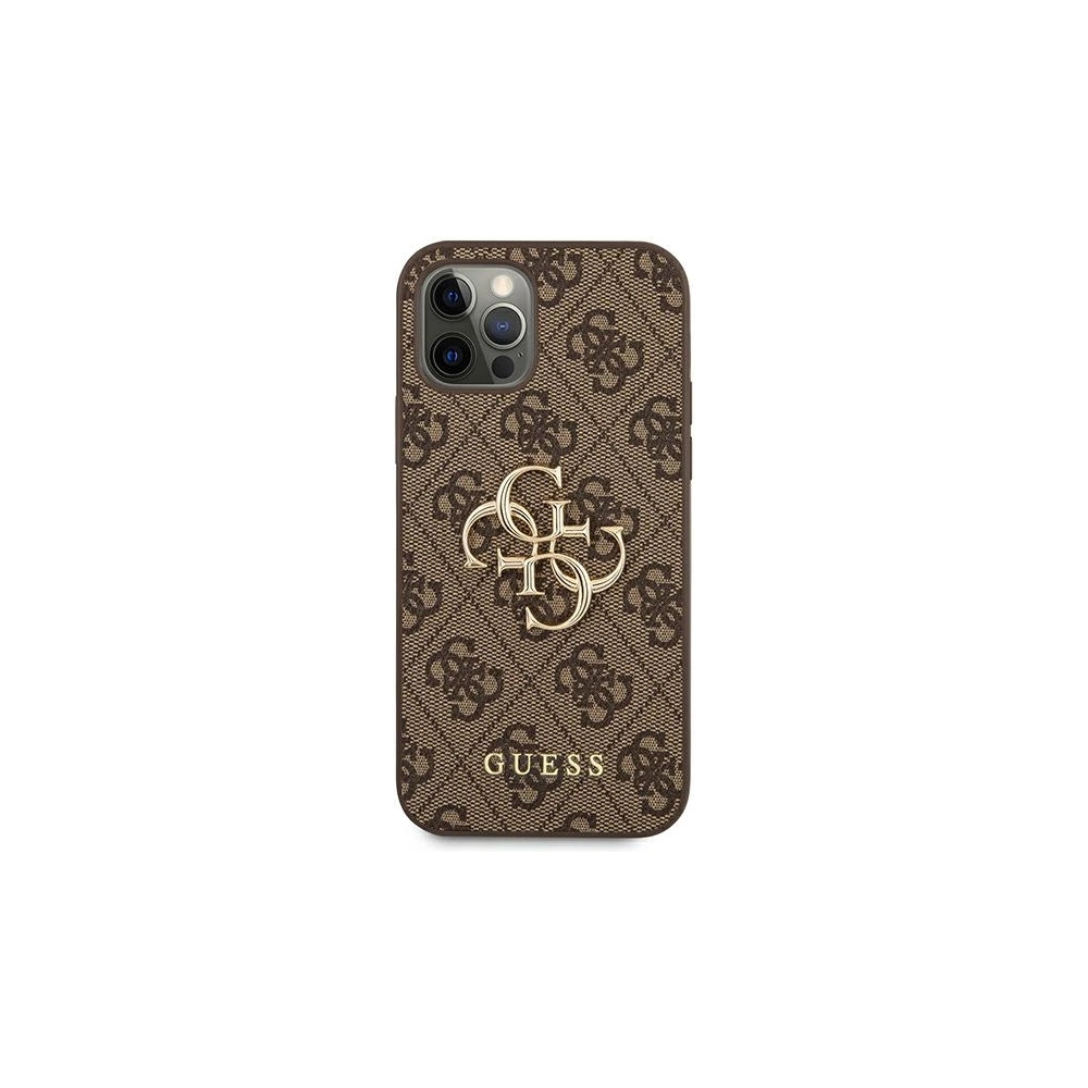 Hurtownia GSM - Etui Guess GUHCP12M4GMGBR Apple iPhone 12/12 Pro hnědý/brown hardcase 4G Big Metal Logo - GUE1030BR - {ean13} - Hurt