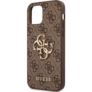Hurtownia GSM - Etui Guess GUHCP12M4GMGBR Apple iPhone 12/12 Pro hnědý/brown hardcase 4G Big Metal Logo - GUE1030BR - {ean13} - Hurt