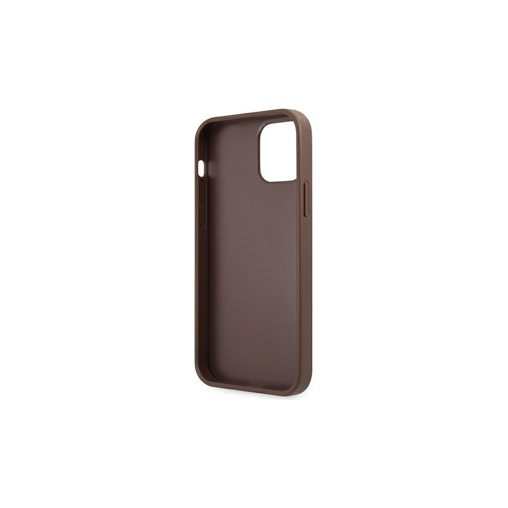Hurtownia GSM - Etui Guess GUHCP12M4GMGBR Apple iPhone 12/12 Pro brązowy/brown hardcase 4G Big Metal Logo - GUE1030BR - {ean13} - Hurt