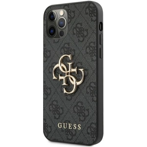 Hurtownia GSM - Etui Guess GUHCP12M4GMGGR Apple iPhone 12/12 Pro šedé/grey hardcase 4G Big Metal Logo - GUE1031GRY - {ean13} - Hurt