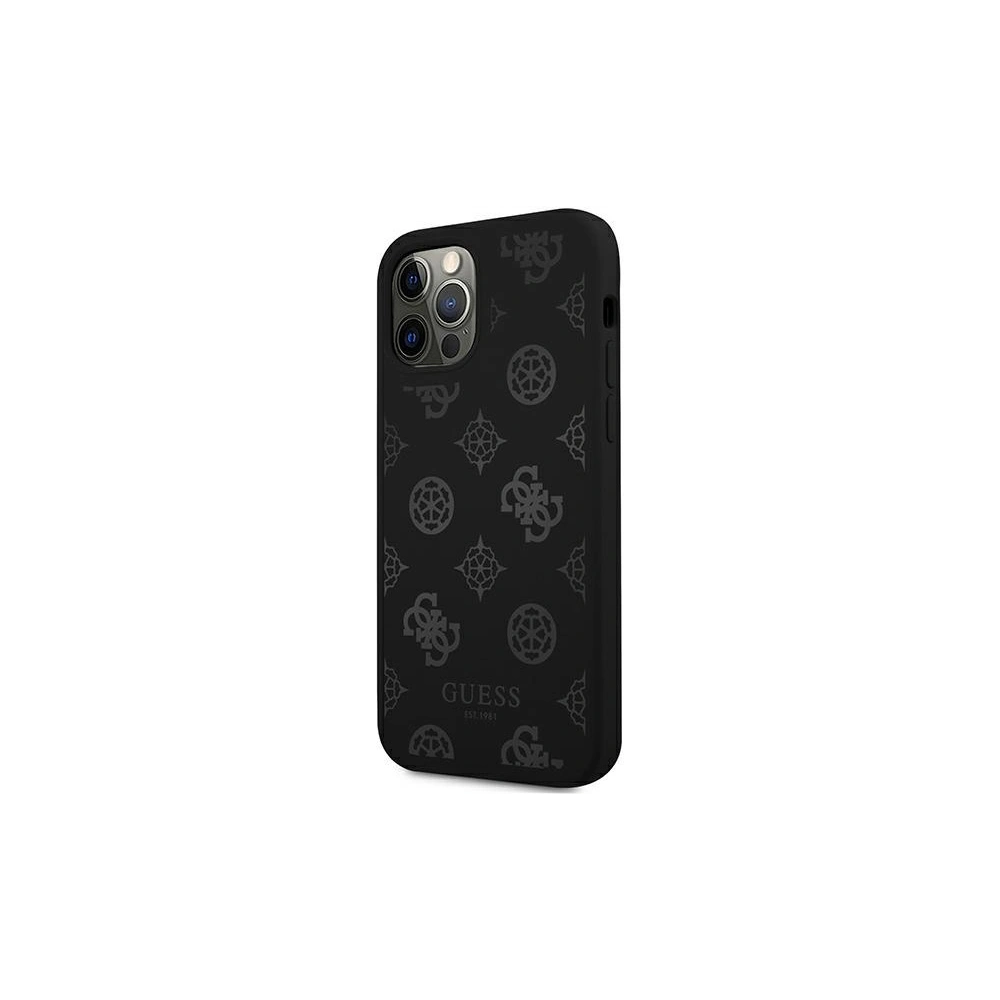Wholesale Guess GUHCP12MLSPEBK Apple iPhone 12/12 Pro black hard case Peony Collection - GUE1034BLK - {ean13} - Hurt