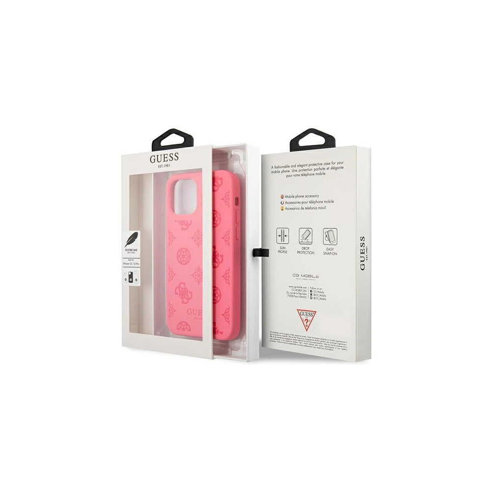Hurtownia GSM - Etui Guess GUHCP12MLSPEFU Apple iPhone 12/12 Pro fuksja/fushia hard case Peony Collection - GUE1035FUS - {ean13} - Hurt
