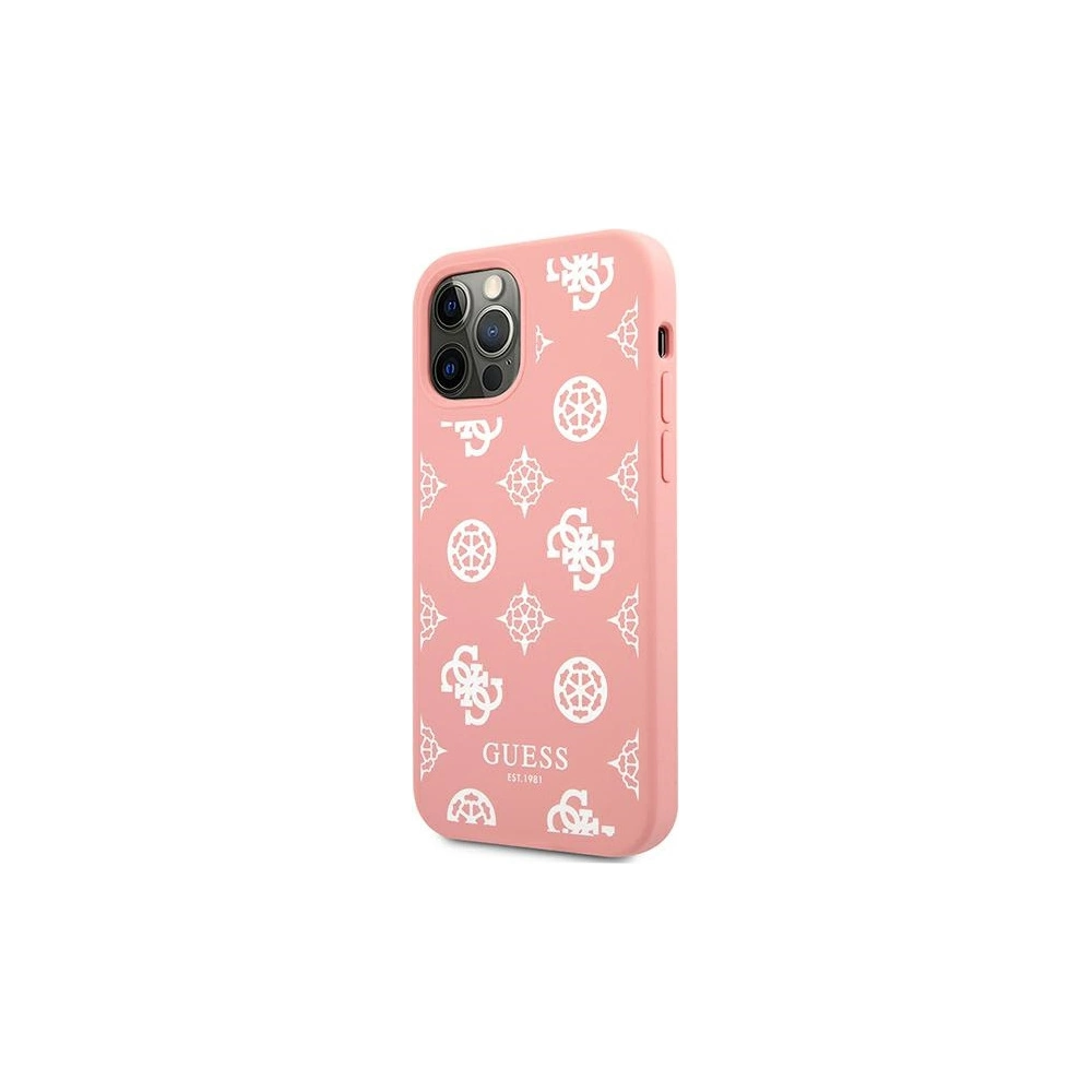 Hurtownia GSM - Etui Guess GUHCP12MLSPEWPI Apple iPhone 12/12 Pro różowy/pink hard case Peony Collection - GUE1036PNK - {ean13} - Hurt