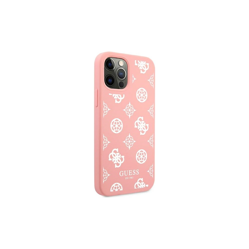 Hurtownia GSM - Etui Guess GUHCP12MLSPEWPI Apple iPhone 12/12 Pro różowy/pink hard case Peony Collection - GUE1036PNK - {ean13} - Hurt