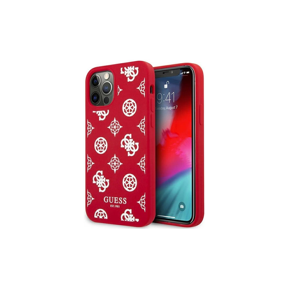 Hurtownia GSM - Etui Guess GUHCP12MLSPEWRE Apple iPhone 12/12 Pro czerwony/red hard case Peony Collection - GUE1037RED - {ean13} - Hurt