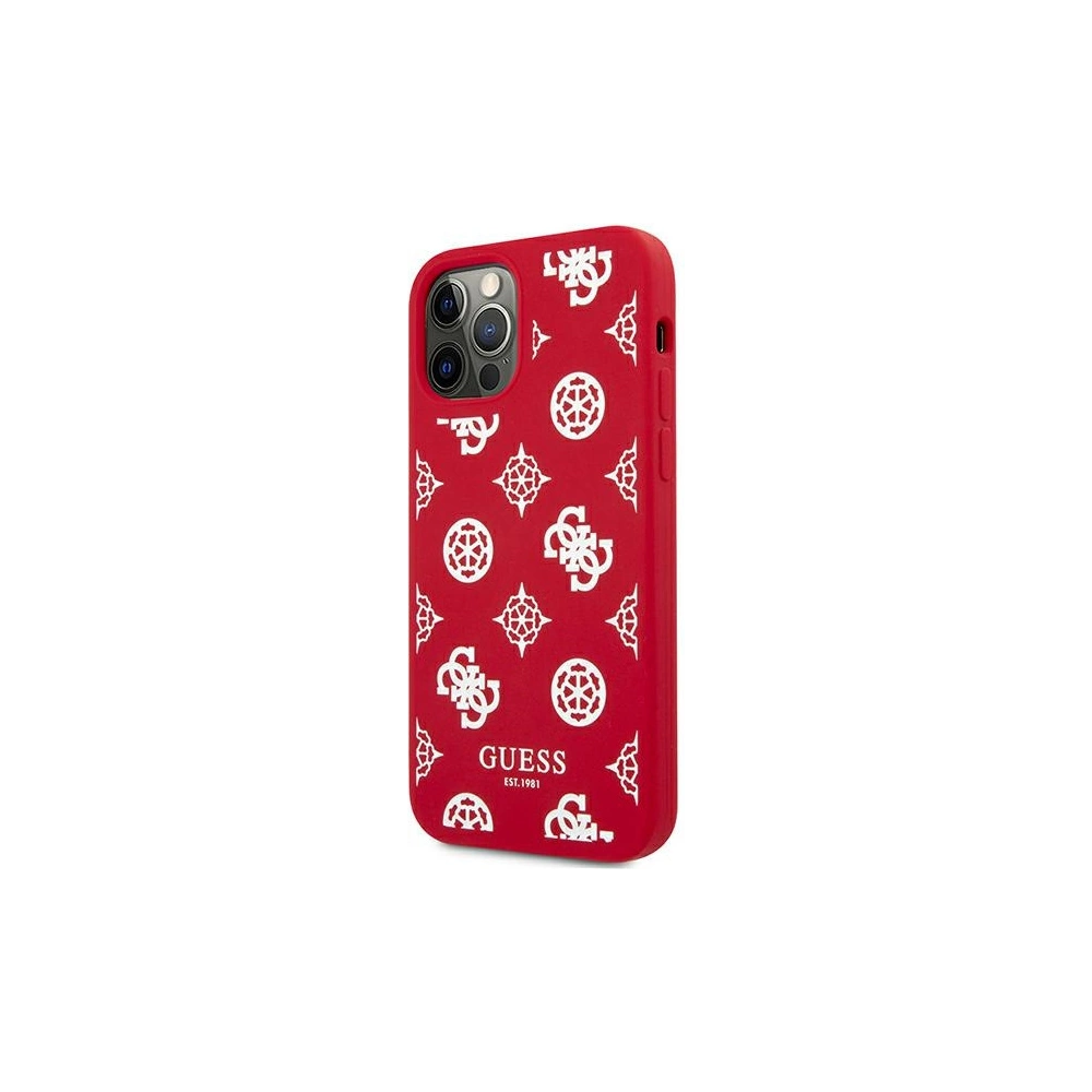 Hurtownia GSM - Etui Guess GUHCP12MLSPEWRE Apple iPhone 12/12 Pro czerwony/red hard case Peony Collection - GUE1037RED - {ean13} - Hurt
