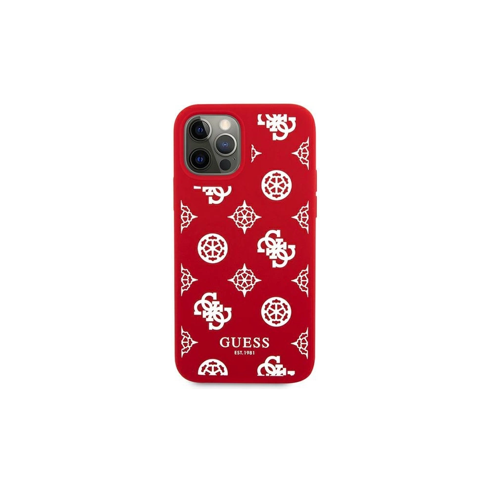 Hurtownia GSM - Etui Guess GUHCP12MLSPEWRE Apple iPhone 12/12 Pro czerwony/red hard case Peony Collection - GUE1037RED - {ean13} - Hurt