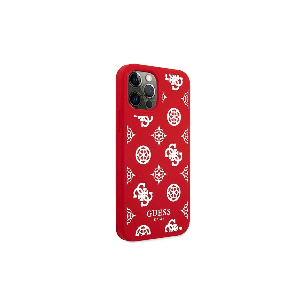 Hurtownia GSM - Etui Guess GUHCP12MLSPEWRE Apple iPhone 12/12 Pro czerwony/red hard case Peony Collection - GUE1037RED - {ean13} - Hurt