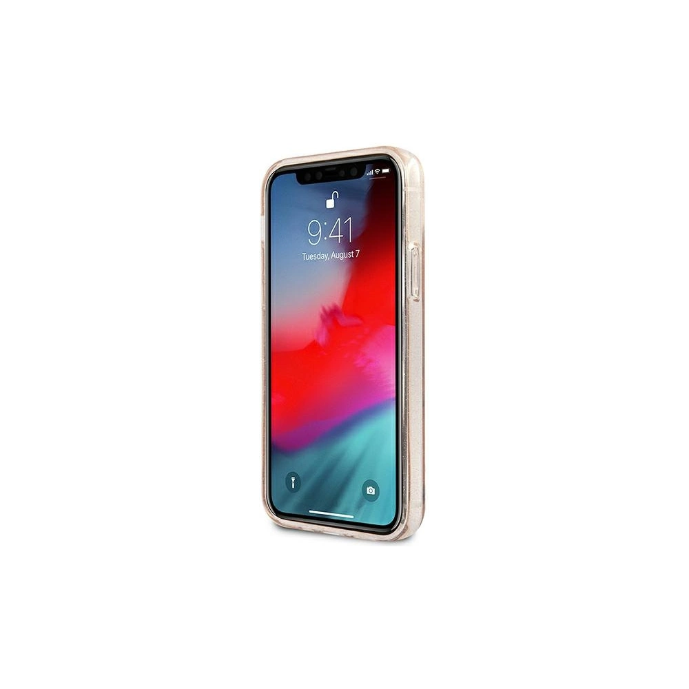 Hurtownia GSM - Etui Guess GUHCP12MPCUGL4GGO Apple iPhone 12/12 Pro zlatý/gold tvrdý obal Glitter 4G Big Logo - GUE1039GLD - {ean13} - Hurt
