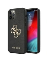 Etui Guess GUHCP12MSA4GGBK Apple iPhone 12/12 Pro czarny/black hardcase Saffiano 4G Metal Logo