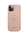 Hurtownia GSM - Etui Guess GUHCP12MSA4GGPI Apple iPhone 12/12 Pro różowy/pink hardcase Saffiano 4G Metal Logo - GUE1043PNK - {ean13} - Hurt