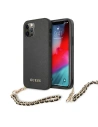 Etui Guess GUHCP12MSASGBK Apple iPhone 12/12 Pro czarny/black hardcase Saffiano Chain