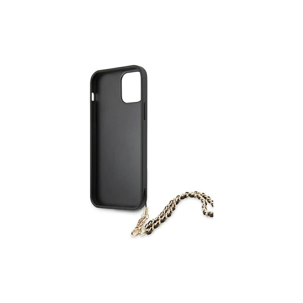 Hurtownia GSM - Etui Guess GUHCP12MSASGBK Apple iPhone 12/12 Pro czarny/black hardcase Saffiano Chain - GUE1044BLK - {ean13} - Hurt