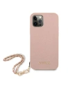 Hurtownia GSM - Etui Guess GUHCP12MSASGPI Apple iPhone 12/12 Pro różowy/pink hardcase Saffiano Chain - GUE1045PNK - {ean13} - Hurt