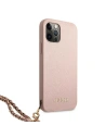 Hurtownia GSM - Etui Guess GUHCP12MSASGPI Apple iPhone 12/12 Pro różowy/pink hardcase Saffiano Chain - GUE1045PNK - {ean13} - Hurt
