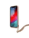 Wholesale Guess GUHCP12MSASGPI Apple iPhone 12/12 Pro pink hardcase Saffiano Chain - GUE1045PNK - {ean13} - Hurt