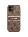 Wholesale Guess GUHCP12S4GDBR Apple iPhone 12 mini brown hardcase 4G Stripe - GUE1046BR - {ean13} - Hurt