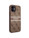 Wholesale Guess GUHCP12S4GDBR Apple iPhone 12 mini brown hardcase 4G Stripe - GUE1046BR - {ean13} - Hurt