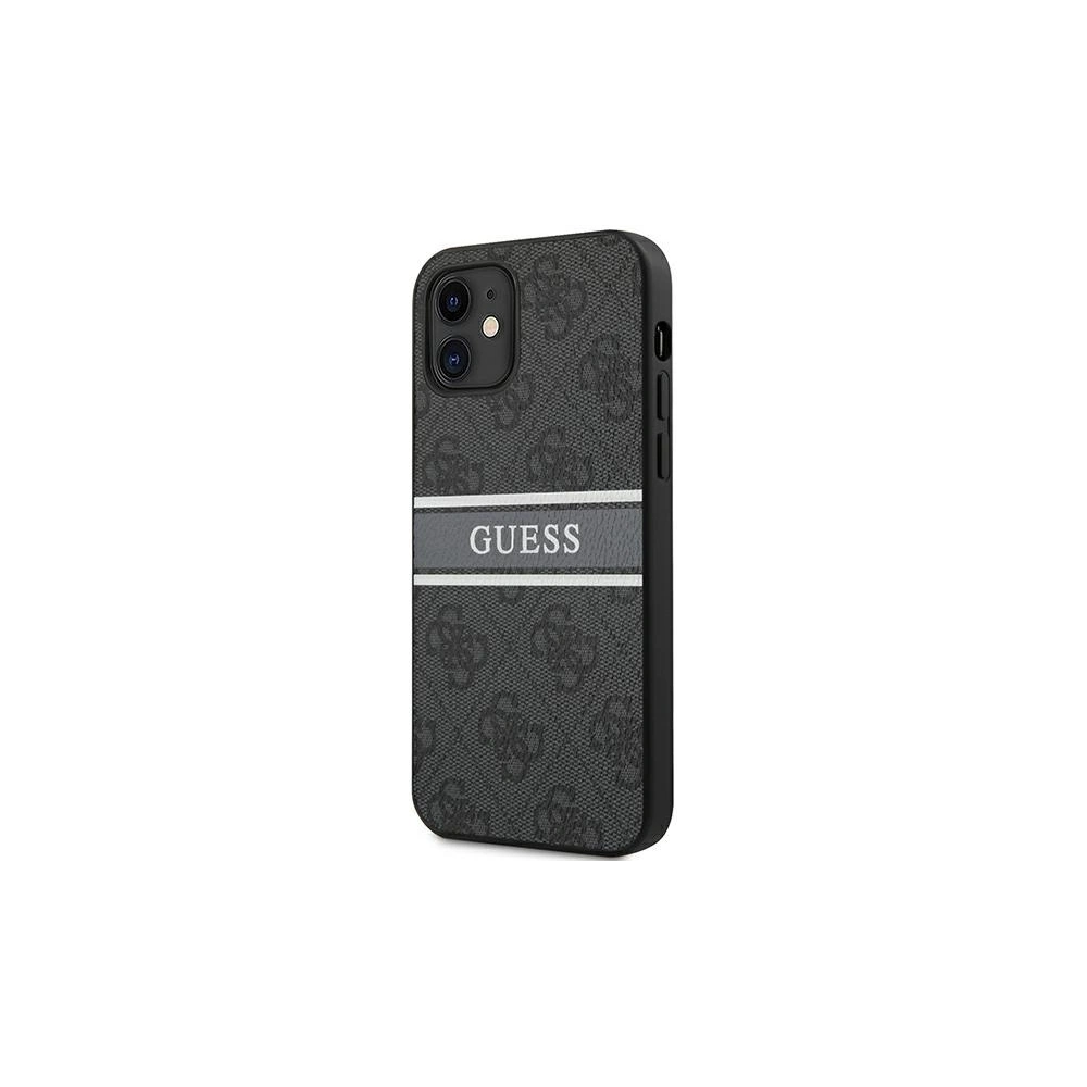 Wholesale Guess GUHCP12S4GDGR Apple iPhone 12 mini grey hardcase 4G Stripe - GUE1047GRY - {ean13} - Hurt