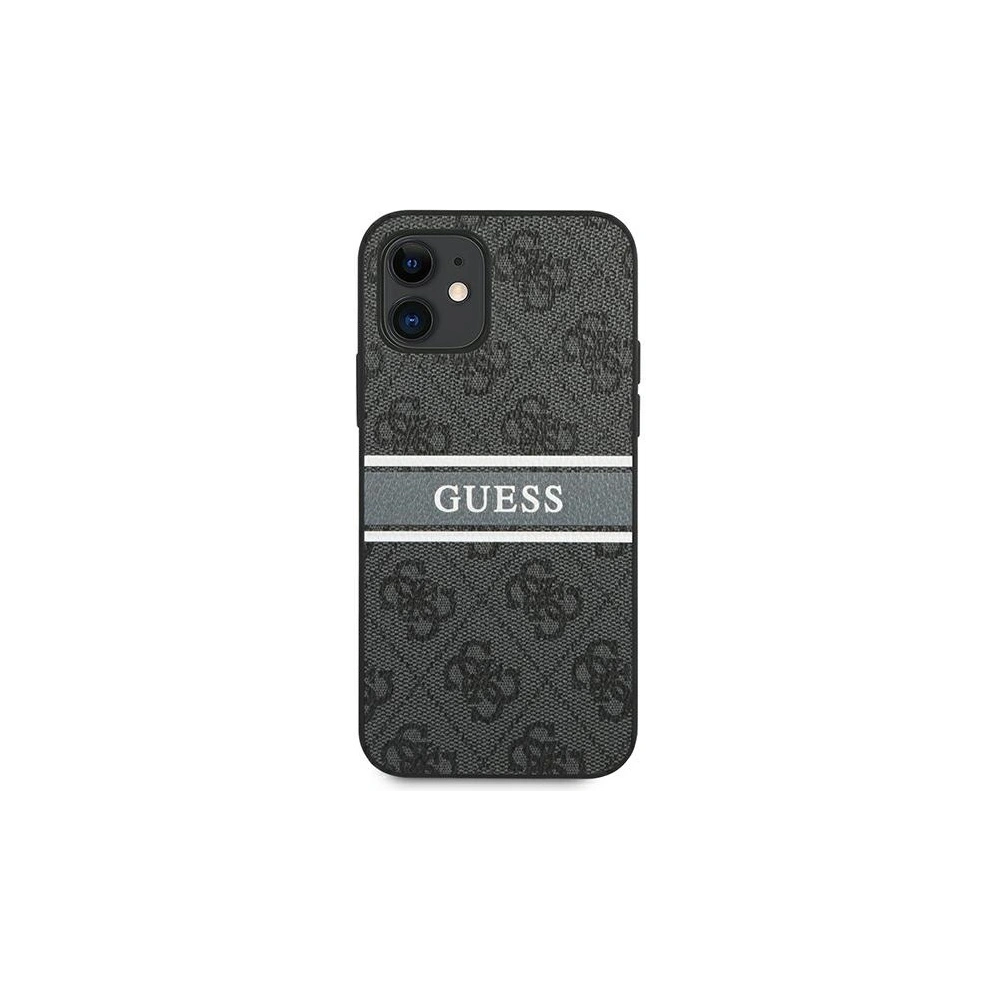 Hurtownia GSM - Etui Guess GUHCP12S4GDGR Apple iPhone 12 mini šedé/grey hardcase 4G Stripe - GUE1047GRY - {ean13} - Hurt
