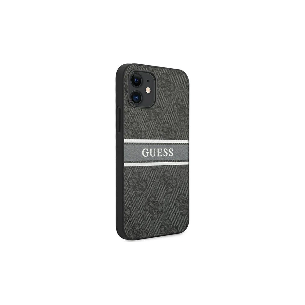 Hurtownia GSM - Etui Guess GUHCP12S4GDGR Apple iPhone 12 mini šedé/grey hardcase 4G Stripe - GUE1047GRY - {ean13} - Hurt