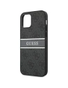 Hurtownia GSM - Etui Guess GUHCP12S4GDGR Apple iPhone 12 mini šedé/grey hardcase 4G Stripe - GUE1047GRY - {ean13} - Hurt