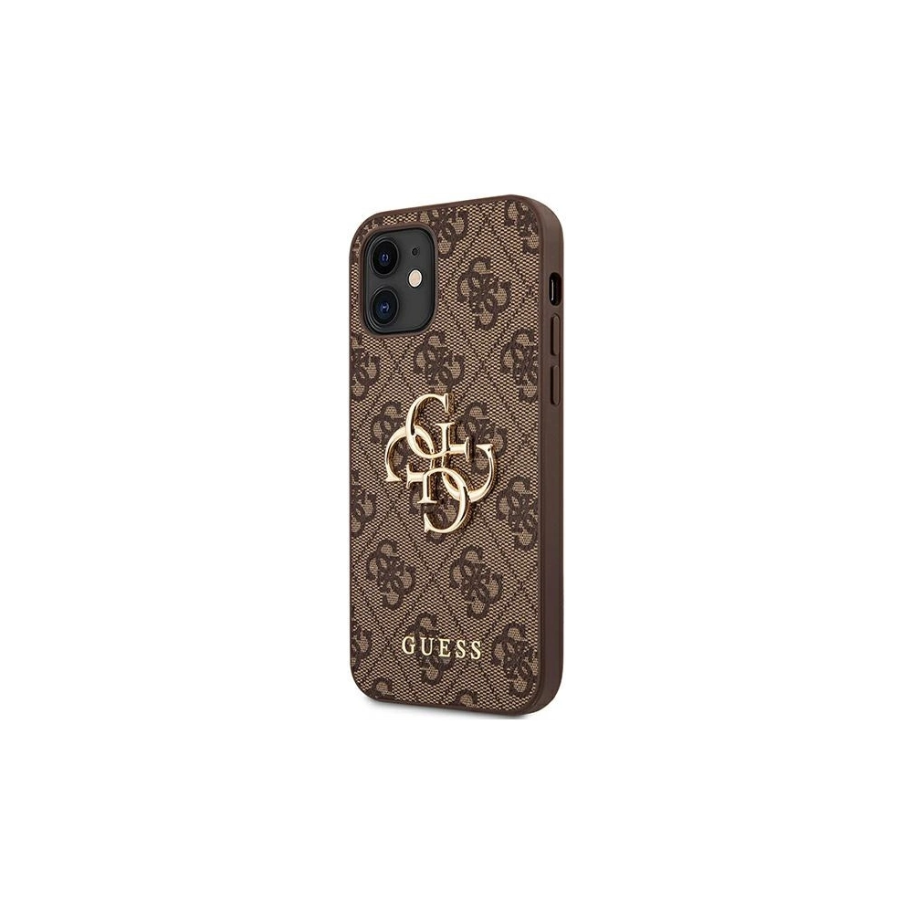 Hurtownia GSM - Etui Guess GUHCP12S4GMGBR Apple iPhone 12 mini brązowy/brown hardcase 4G Big Metal Logo - GUE1048BR - {ean13} - Hurt