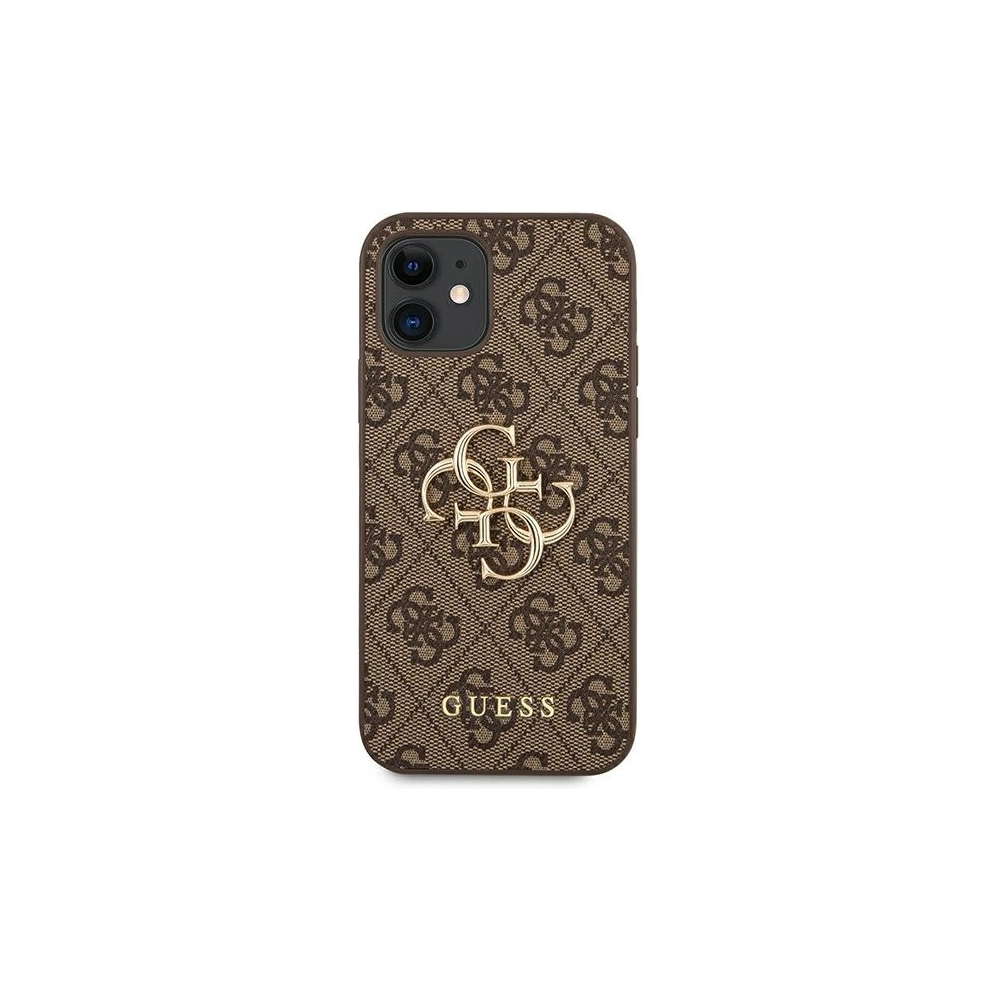 Hurtownia GSM - Etui Guess GUHCP12S4GMGBR Apple iPhone 12 mini brązowy/brown hardcase 4G Big Metal Logo - GUE1048BR - {ean13} - Hurt