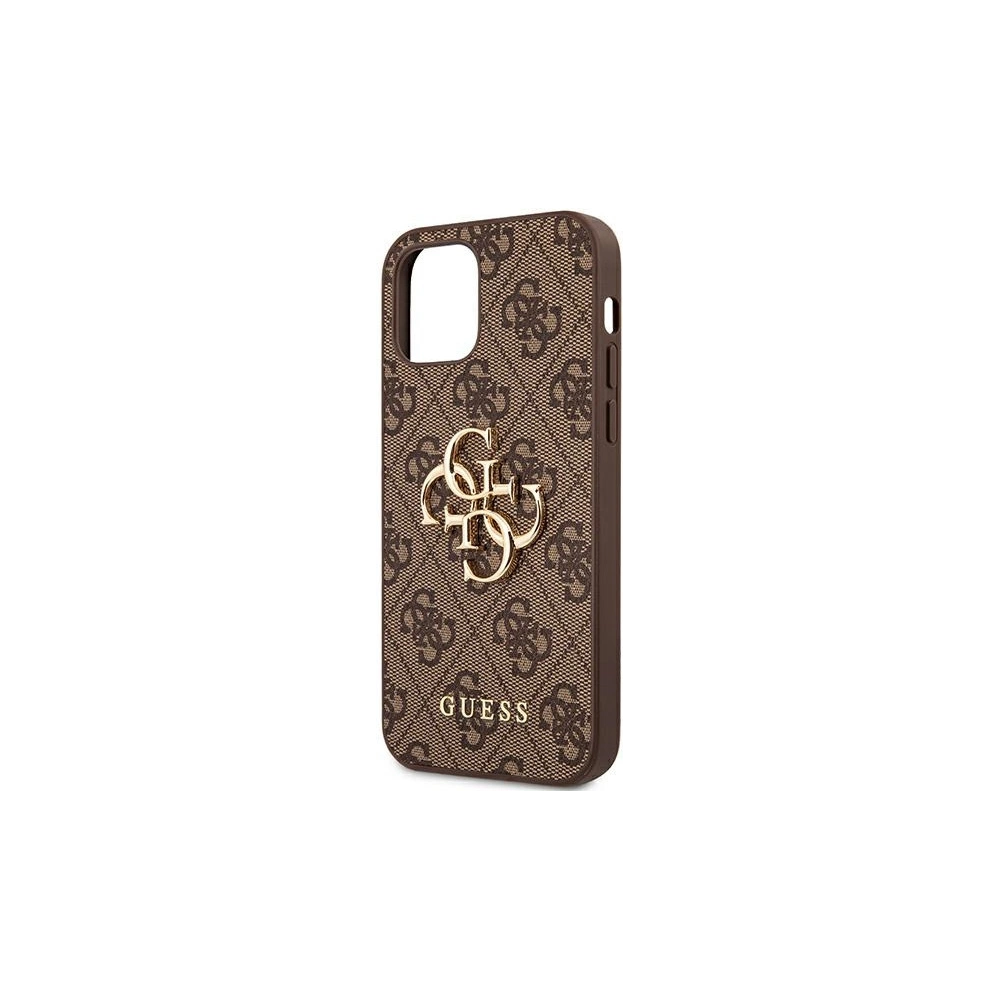 Hurtownia GSM - Etui Guess GUHCP12S4GMGBR Apple iPhone 12 mini brązowy/brown hardcase 4G Big Metal Logo - GUE1048BR - {ean13} - Hurt