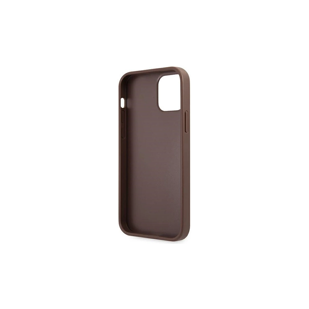 Hurtownia GSM - Etui Guess GUHCP12S4GMGBR Apple iPhone 12 mini brązowy/brown hardcase 4G Big Metal Logo - GUE1048BR - {ean13} - Hurt