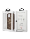 Hurtownia GSM - Etui Guess GUHCP12S4GMGBR Apple iPhone 12 mini brązowy/brown hardcase 4G Big Metal Logo - GUE1048BR - {ean13} - Hurt