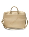Torba Guess UCB15PUSASLG 15 cali złoty/gold Saffiano Script