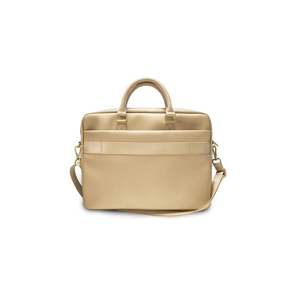 Hurtownia GSM - Torba Guess UCB15PUSASLG 15 cali złoty/gold Saffiano Script - GUE1051GLD - {ean13} - Hurt