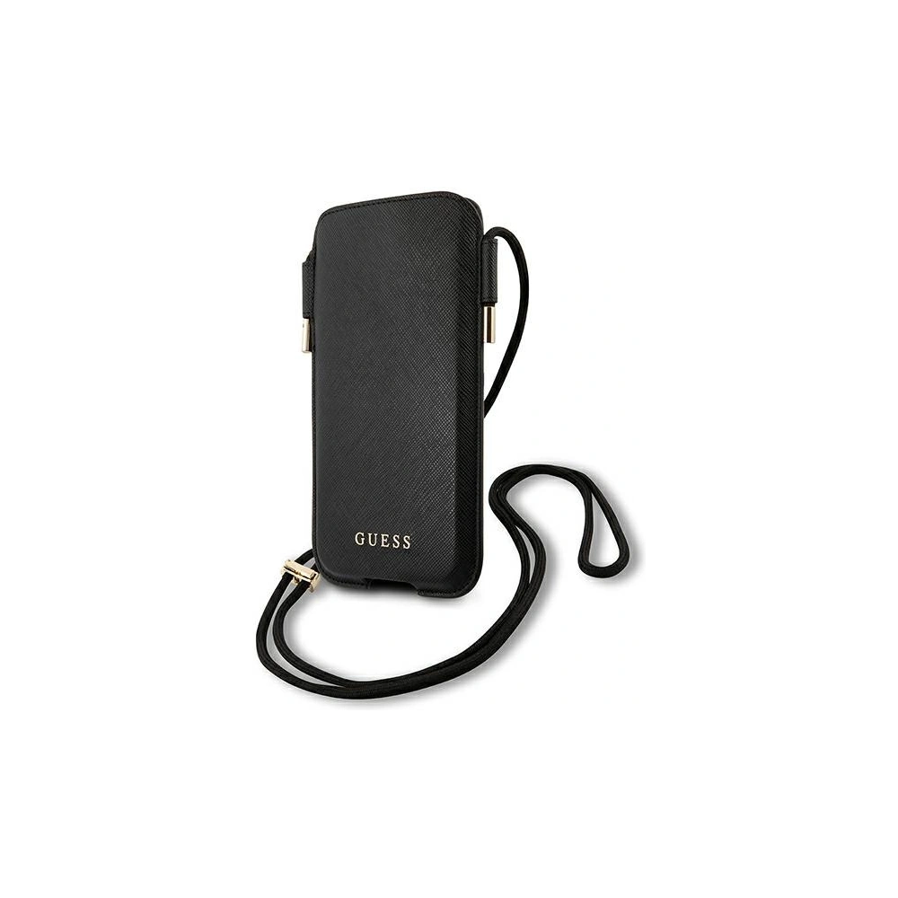 Hurtownia GSM - Torebka Guess GUHCP12MSAPSBK 6,1 palce černá/black Saffiano - GUE1055BLK - {ean13} - Hurt