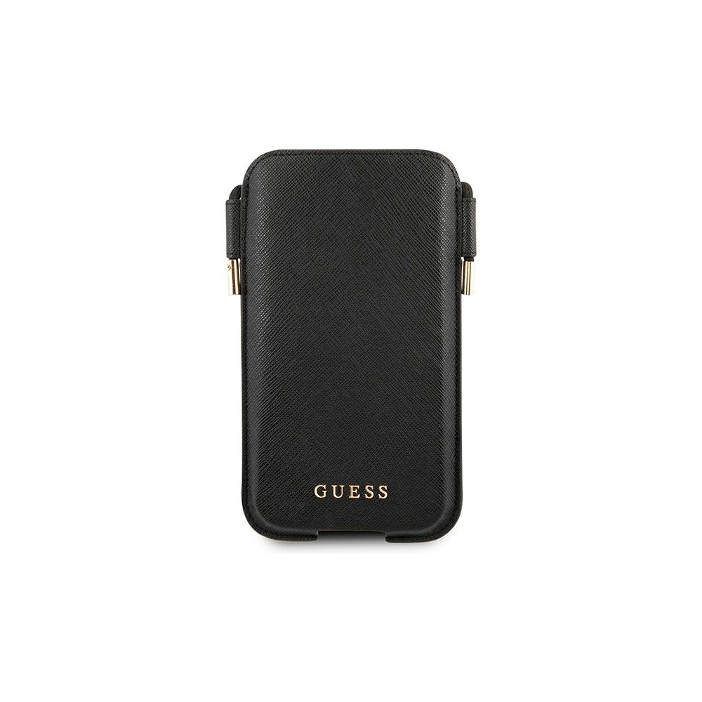 Hurtownia GSM - Torebka Guess GUHCP12MSAPSBK 6,1 palce černá/black Saffiano - GUE1055BLK - {ean13} - Hurt