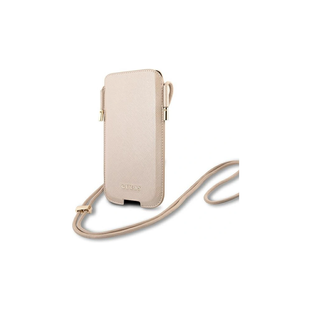Hurtownia GSM - Torebka Guess GUHCP12MSAPSLG 6,1 cali złoty/gold Saffiano - GUE1056GLD - {ean13} - Hurt