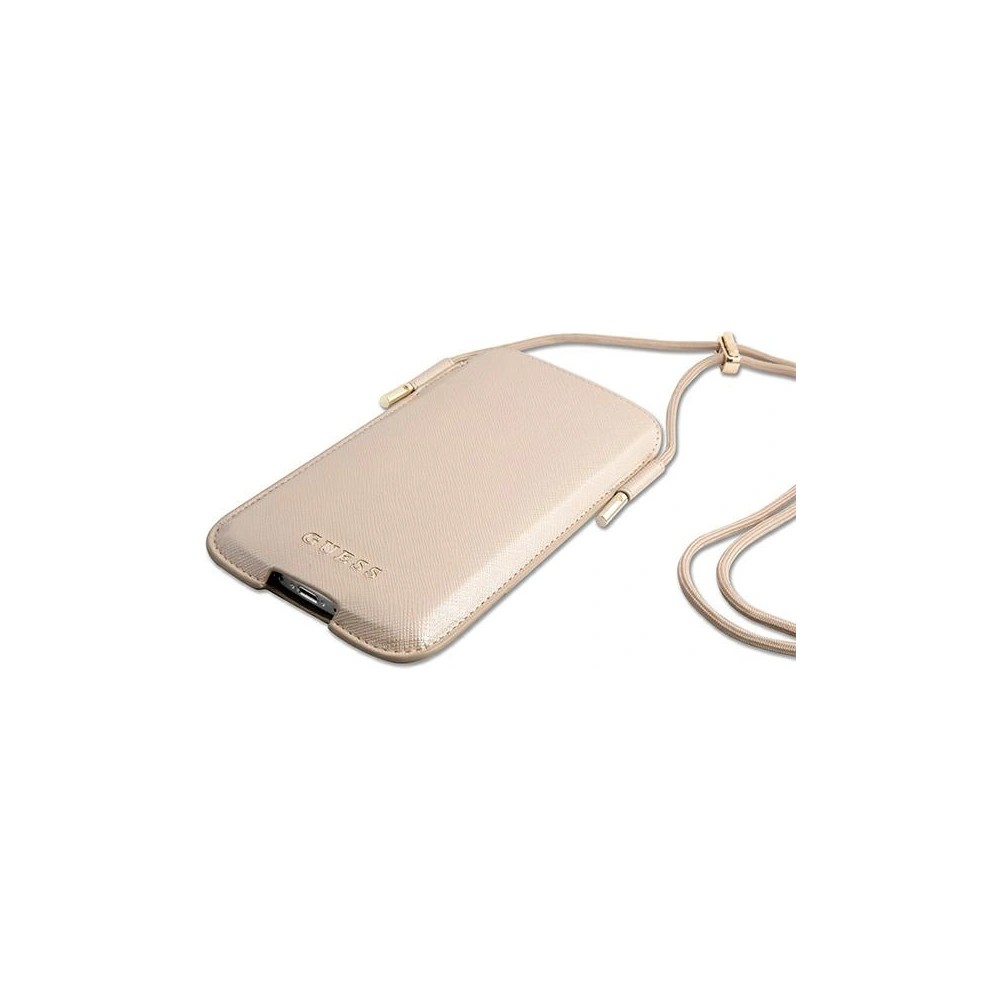 Hurtownia GSM - Torebka Guess GUHCP12MSAPSLG 6,1 cali złoty/gold Saffiano - GUE1056GLD - {ean13} - Hurt