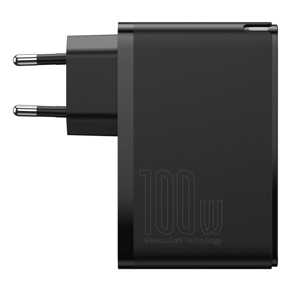 Hurtownia GSM - Ładowarka sieciowa Baseus GaN2 Pro, 2x USB + 2x USB-C, 100W, EU (czarna) - BSU2726BLK - {ean13} - Hurt
