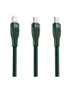 Wholesale Kabel USB-C Baseus Flash Series 2w1 USB-C / Lightning, 100W, 1.2m (green) - BSU2727GRN - {ean13} - Hurt