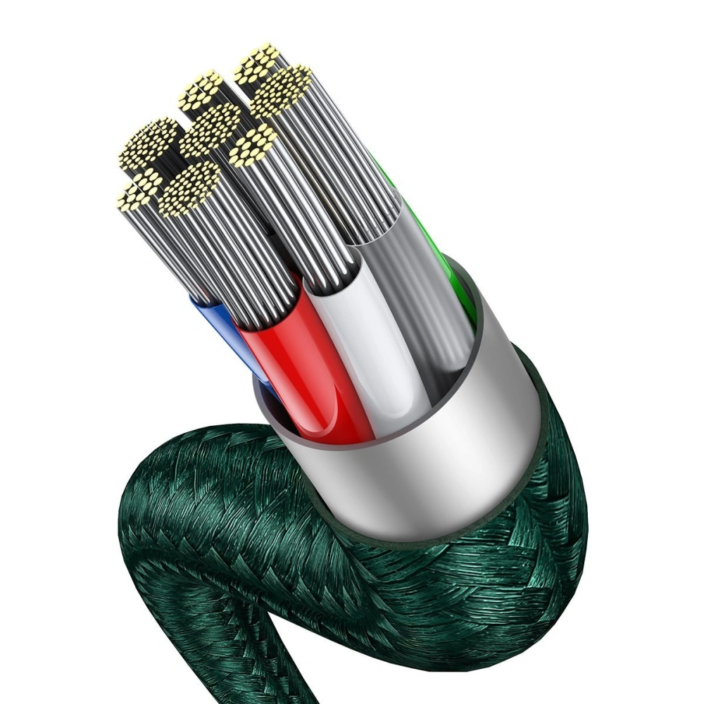 Wholesale Kabel USB-C Baseus Flash Series 2w1 USB-C / Lightning, 100W, 1.2m (green) - BSU2727GRN - {ean13} - Hurt