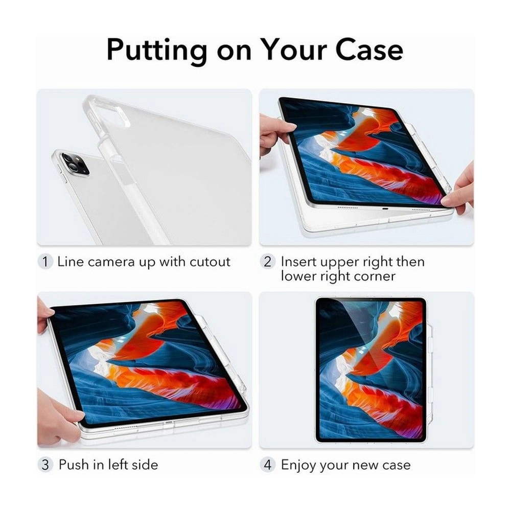Wholesale ESR Project Zero Apple iPad Pro 12.9 2021 Matte Clear - ESR345MCL - {ean13} - Hurt