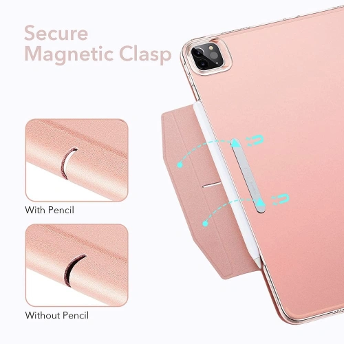 Etui ESR Ascend Trifold Apple iPad Pro 12.9 2021 (5. generacji) Rose Gold